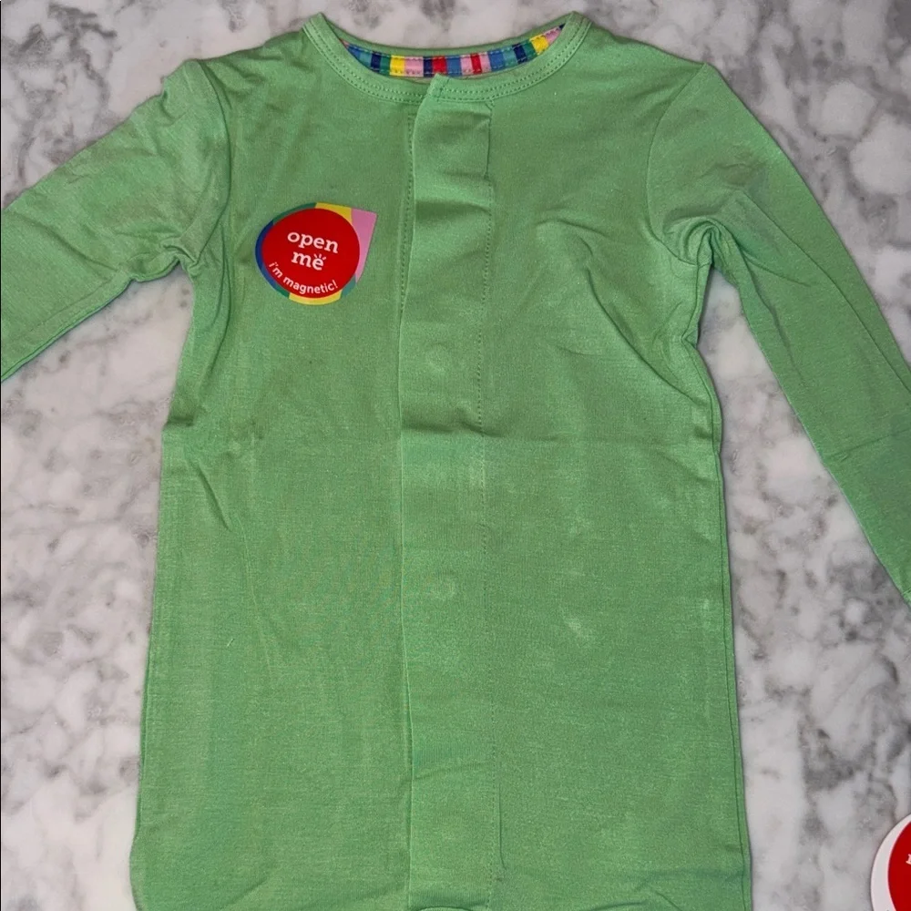 NWT Magnetic Me Modal Green Kids Footie